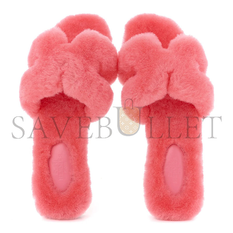 H**me5 woolskin oran sandals rose du desert